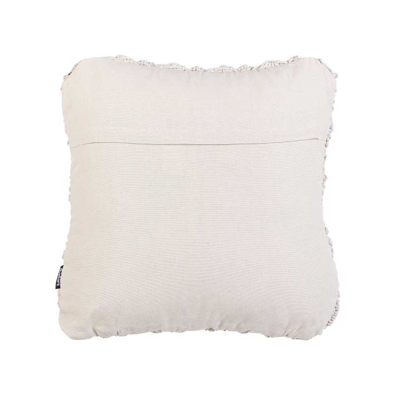 Zestaw 2 poduszek dekoracyjnych KIZKALESI Bawełna 45 x 45 cm Jasnobeżowy Wzór geometryczny