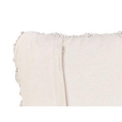 Zestaw 2 poduszek dekoracyjnych KIZKALESI Bawełna 45 x 45 cm Jasnobeżowy Wzór geometryczny