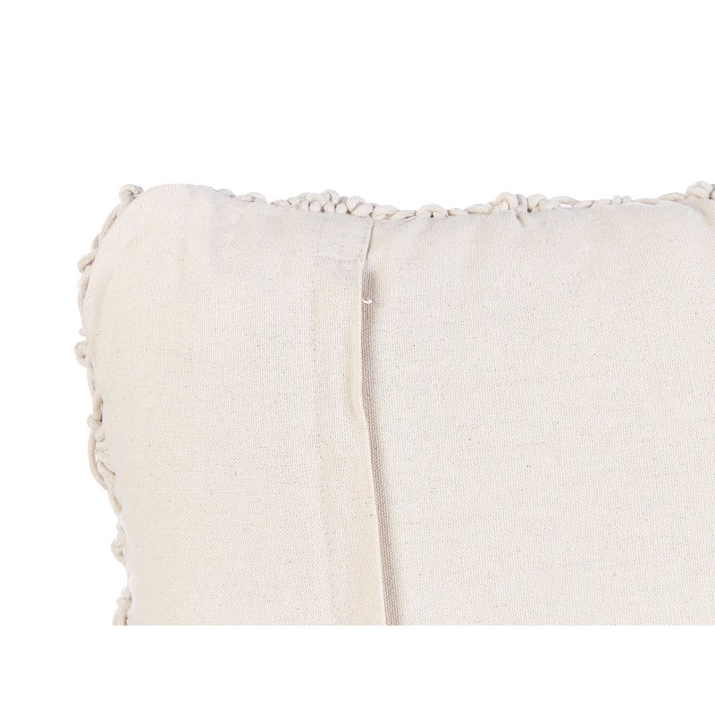 Zestaw 2 poduszek dekoracyjnych KIZKALESI Bawełna 45 x 45 cm Jasnobeżowy Wzór geometryczny