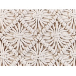 Zestaw 2 poduszek dekoracyjnych KIZKALESI Bawełna 45 x 45 cm Jasnobeżowy Wzór geometryczny