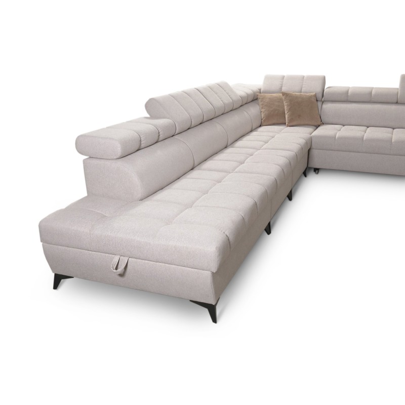 Venna XII corner sofa with a sleeping function and USB port - elegance and functionality in one!