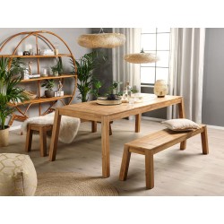 Ławka ogrodowa LIVORNO 169 cm Drewno akacjowe Brązowy