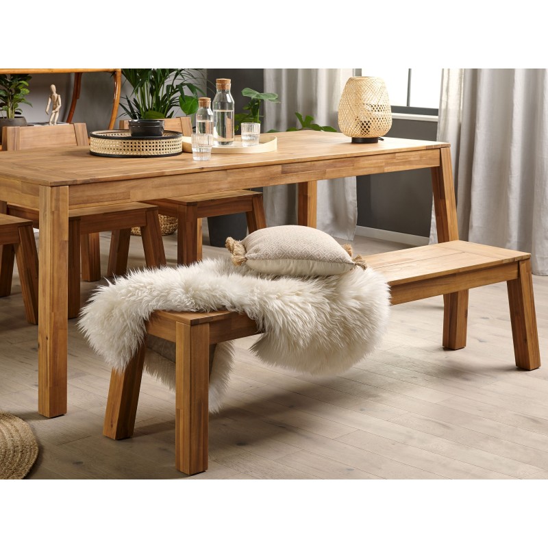 Ławka ogrodowa LIVORNO 169 cm Drewno akacjowe Brązowy