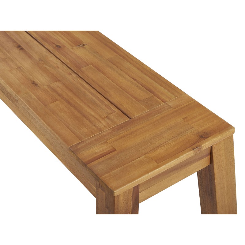 Ławka ogrodowa LIVORNO 169 cm Drewno akacjowe Brązowy