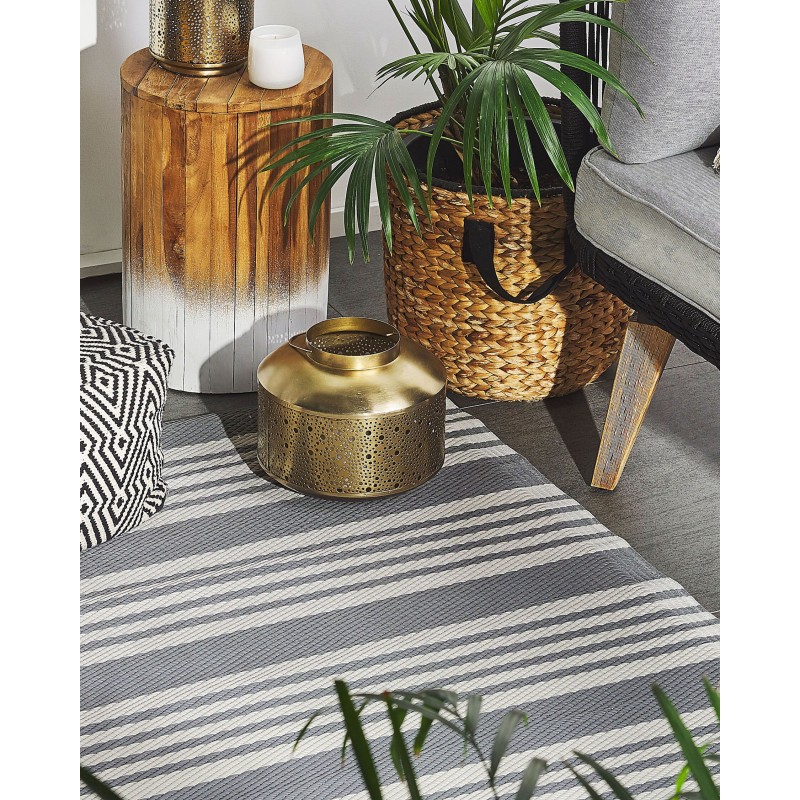 Dywan zewnętrzny 120 x 180 cm szary DELHI