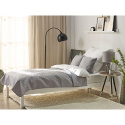 Narzuta na łóżko z poduszkami ALAMUT 160 x 220 cm Szary