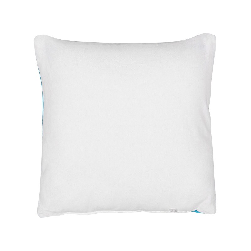 2 bawełniane poduszki dla dzieci miś 45 x 45 cm niebieskie WARANASI