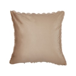 Zestaw 2 poduszek dekoracyjnych PURSLANE Sztuczne futro 43 x 43 cm Piaskowy Wzór geometryczny