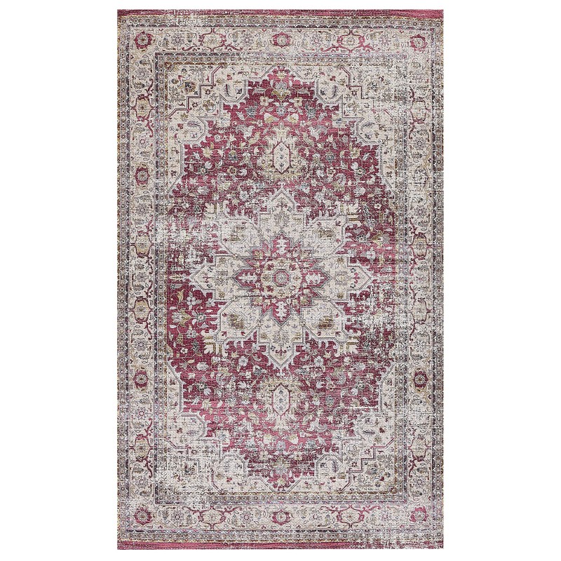 Dywan 150 x 230 cm czerwono-beżowy ARHAVI