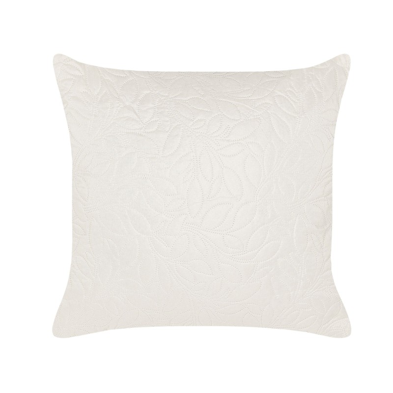 Narzuta na łóżko z poduszkami RUDKHAN 160 x 220 cm Kremowy