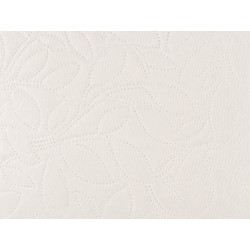 Narzuta na łóżko z poduszkami RUDKHAN 160 x 220 cm Kremowy