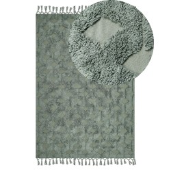 Dywan bawełniany 140 x 200 cm zielony KARS