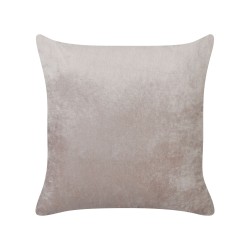 Zestaw 2 poduszek dekoracyjnych SURMI Sztuczne futro 45 x 45 cm Jasnobrązowy Jednolity