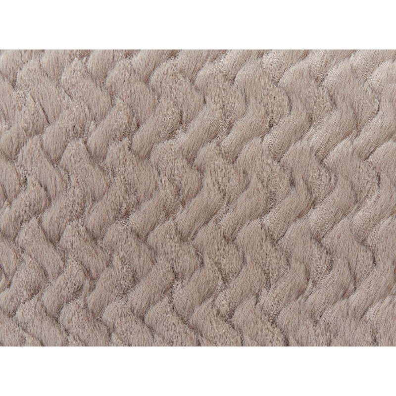 Zestaw 2 poduszek dekoracyjnych SURMI Sztuczne futro 45 x 45 cm Jasnobrązowy Jednolity