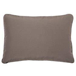 Ławka ogrodowa z poduchą PORTICI 210 cm Drewno eukaliptusowe Ciemny brąz/ beżowoszary