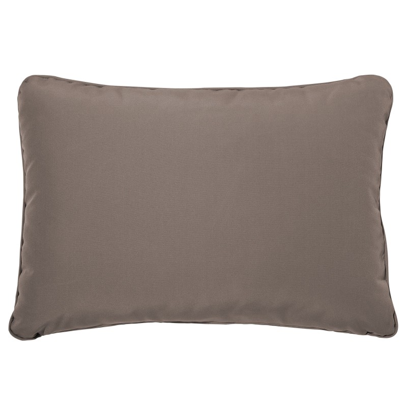 Ławka ogrodowa z poduchą PORTICI 210 cm Drewno eukaliptusowe Ciemny brąz/ beżowoszary