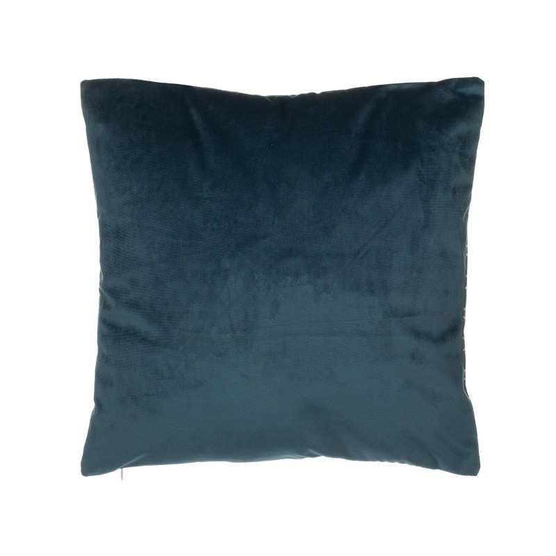 Zestaw 2 poduszek dekoracyjnych CELOSIA Welur 45 x 45 cm Lazurowy Wzór geometryczny