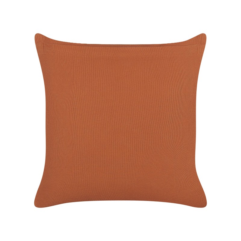 Zestaw 2 poduszek dekoracyjnych LEWISIA Bawełna 45 x 45 cm Pomarańczowy Wzór zygzak