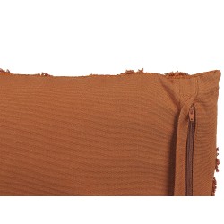 Zestaw 2 poduszek dekoracyjnych LEWISIA Bawełna 45 x 45 cm Pomarańczowy Wzór zygzak