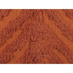 Zestaw 2 poduszek dekoracyjnych LEWISIA Bawełna 45 x 45 cm Pomarańczowy Wzór zygzak