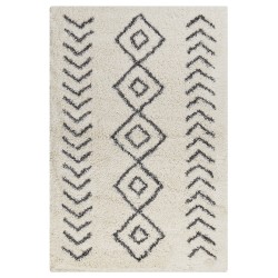 Dywan shaggy 200 x 300 cm biało-szary AYRUM