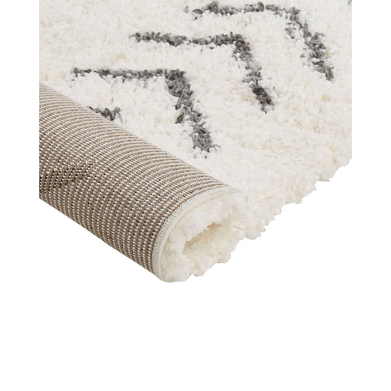 Dywan shaggy 200 x 300 cm biało-szary AYRUM