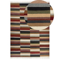 Dywan wełniany kilim 200 x 300 cm wielokolorowy MUSALER