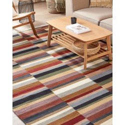 Dywan wełniany kilim 200 x 300 cm wielokolorowy MUSALER