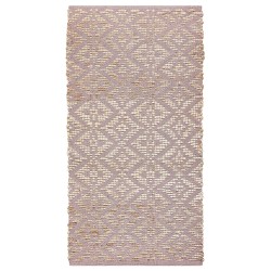 Dywan bawełniany 80 x 150 cm beżowy z różowym GERZE