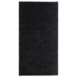 Dywan shaggy 80 x 150 cm czarny DEMRE