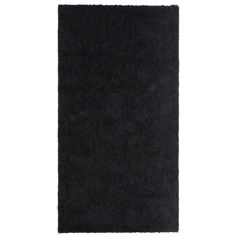 Dywan shaggy 80 x 150 cm czarny DEMRE