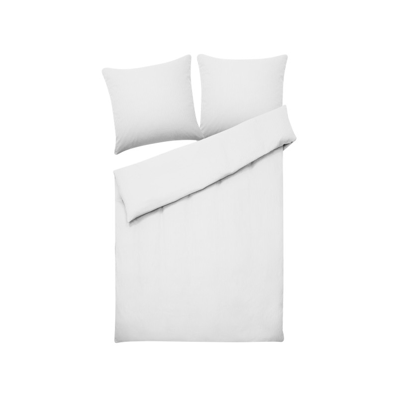 Komplet pościeli AVONDALE Bawełna satynowa 155 x 220 cm Biały