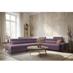 Venna XII corner sofa with a sleeping function and USB port - elegance and functionality in one!