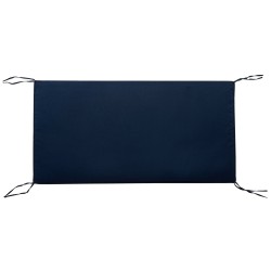 Ławka ogrodowa z poduchą BALTIC 121 cm Drewno akacjowe Biały