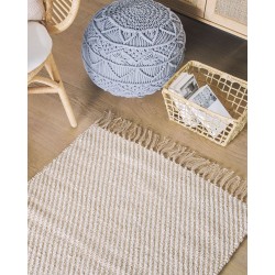 Dywan z juty 80 x 150 cm beżowy ALADAG