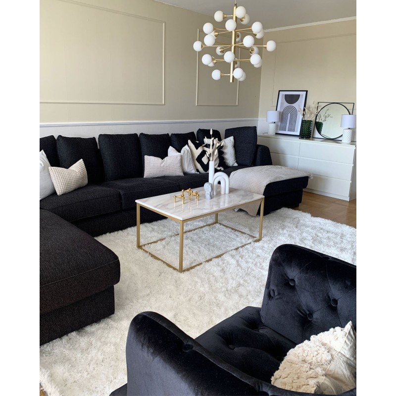 Dywan shaggy 200 x 300 cm biały CIDE