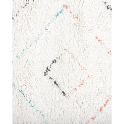 Dywan shaggy 140 x 200 cm biały KARTAL