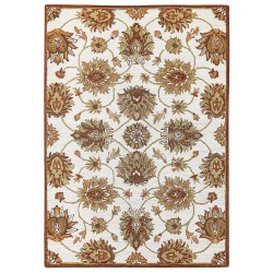 Dywan wełniany 160 x 230 cm beżowo-brązowy EZINE