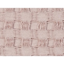 Narzuta na łóżko BERE Bawełna 150 x 200 cm Pastelowy róż