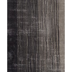 Dywan wiskozowy 200 x 200 cm czarno-szary ERCIS