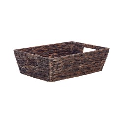 Zestaw 2 koszy PANDZ Plecionka Ciemnobrązowy