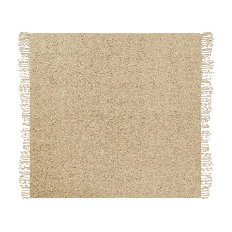 Koc VELLA Bawełna 220 x 240 cm Beżowy