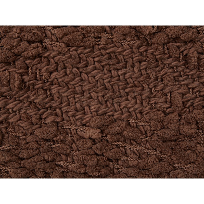 Koc VELLA Bawełna 220 x 240 cm Brązowy