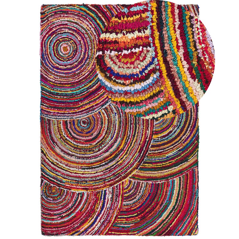 Dywan bawełniany 160 x 230 cm wielokolorowy KOZAN