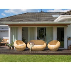 Sofa ogrodowa rattanowa naturalna MAIORI