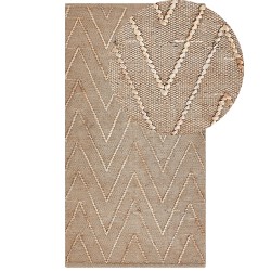 Dywan z juty 80 x 150 cm beżowy DADAY