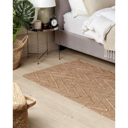 Dywan z juty 80 x 150 cm beżowy DADAY