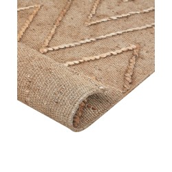 Dywan z juty 80 x 150 cm beżowy DADAY