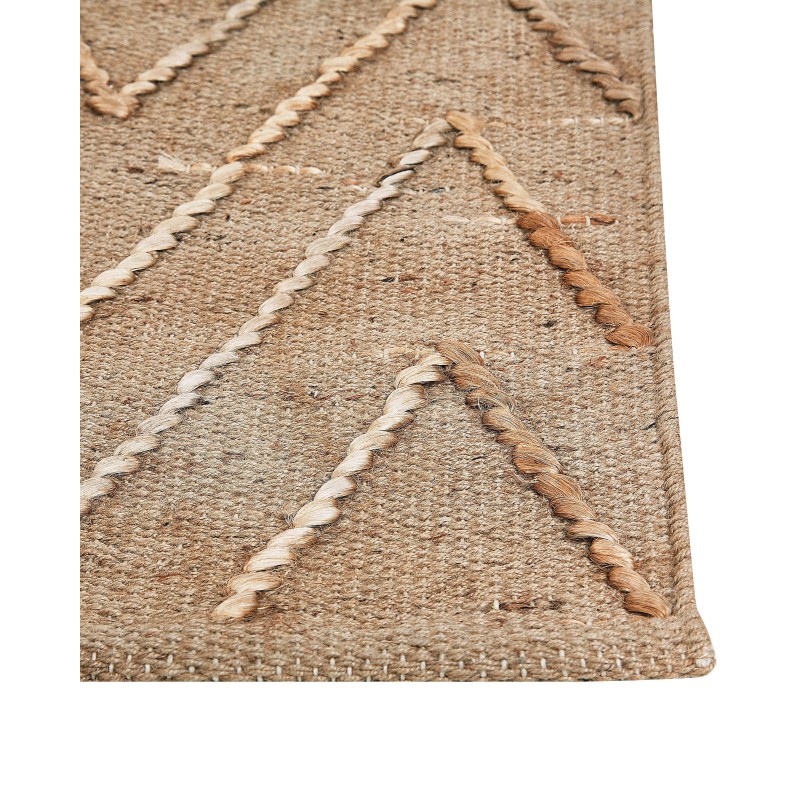 Dywan z juty 80 x 150 cm beżowy DADAY