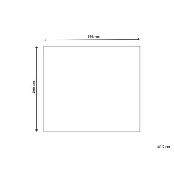Narzuta na łóżko RAKYA Sztuczne futro 200 x 220 cm Zielony